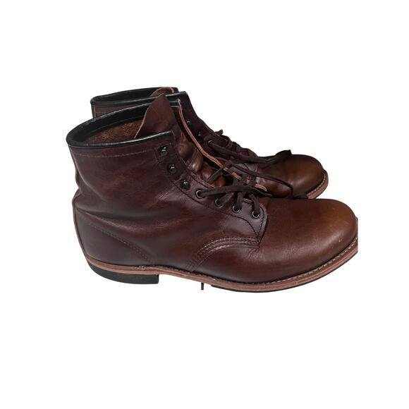 Red Wing 9422 Boots Mens 12D Brown Leather Work Boots USA Made Heritage main image 7